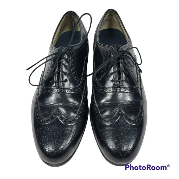 Florsheim Shoes Florsheim Mens Black Leather Imperial Wingtip